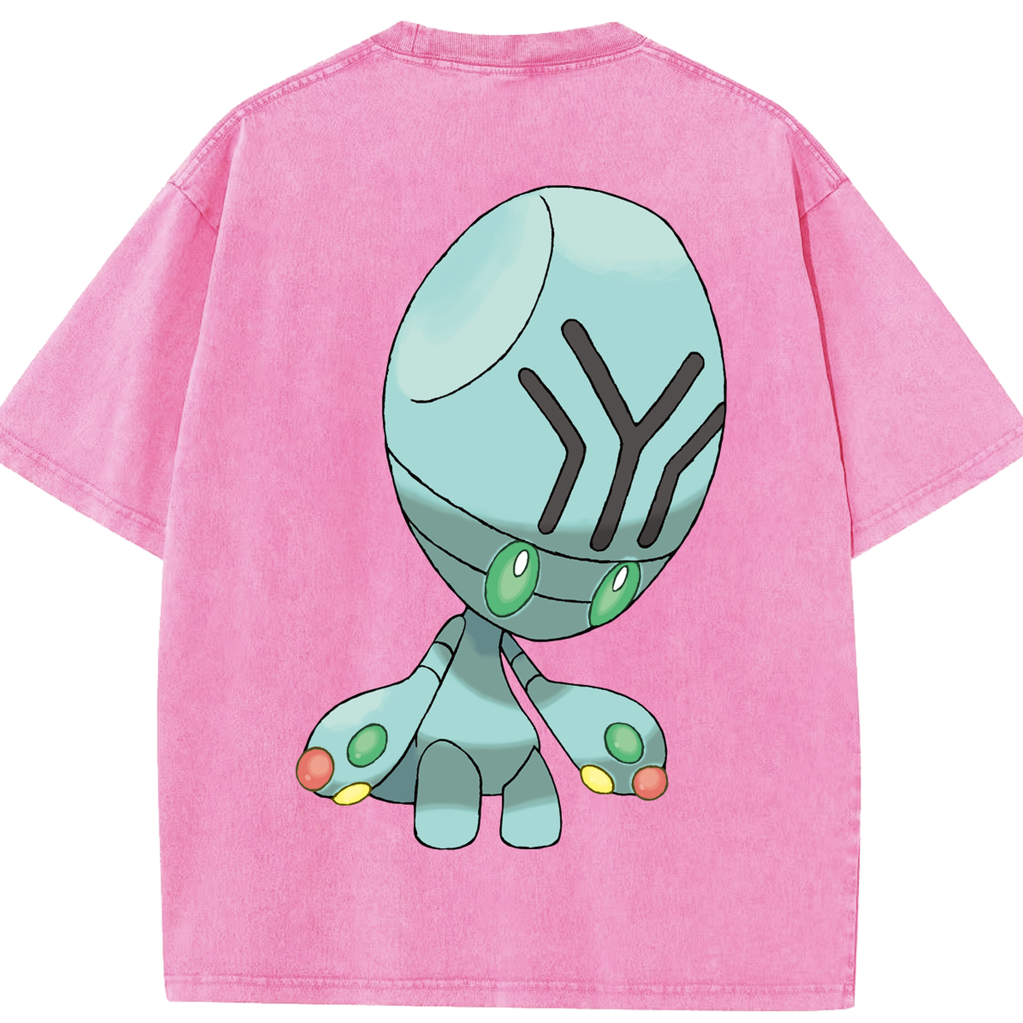 （画像用） ポケットモンスター Pokémon 綿100% ヴィンテージ風 半袖Tシャツ（背面プリント）